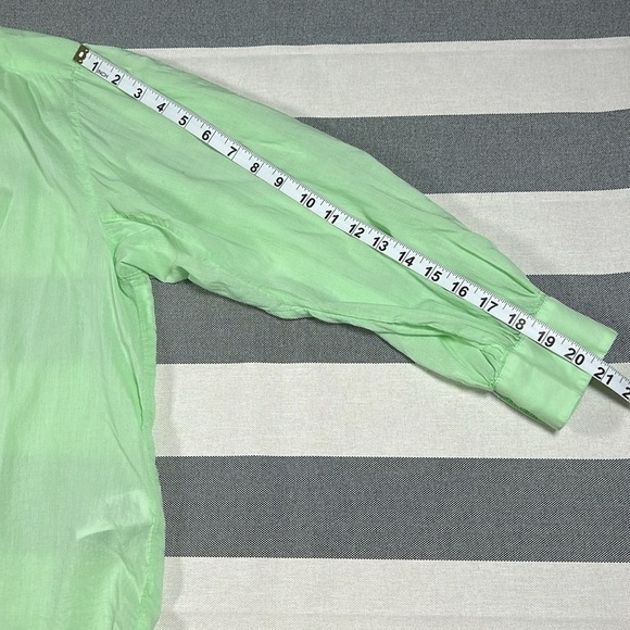 Vineyard Vines Womens Mint Green Popover Shirt Cotton Modal Relaxed Fit Size M - Picture 6 of 11